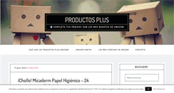 Desktop Screenshot of productosplus.com